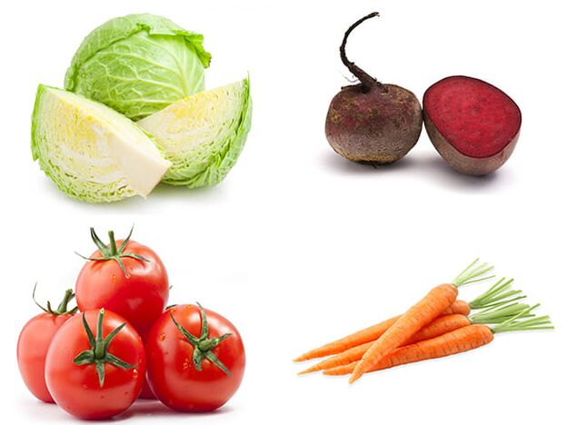 Kool, bieten, tomaten en wortelen zijn betaalbare groenten om de mannelijke potentie te vergroten
