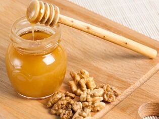 walnoot en honing voor potentie